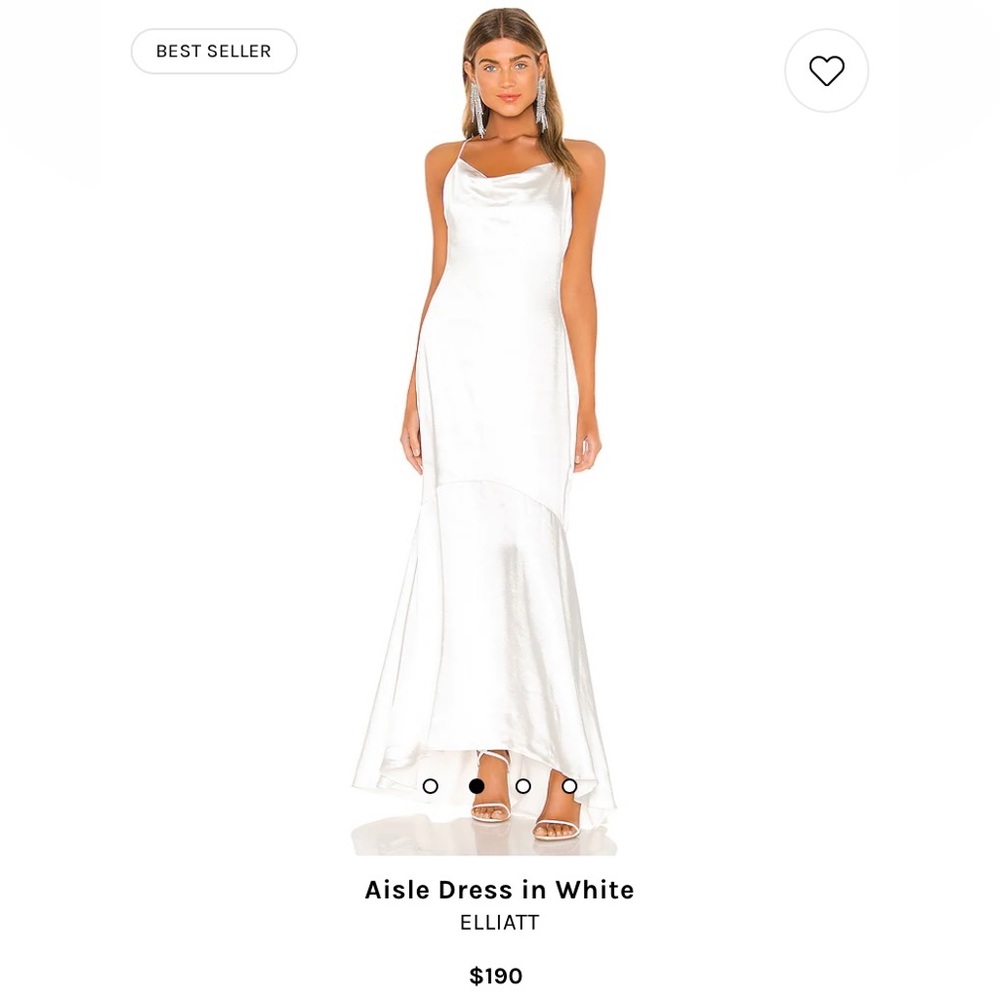 ELLIAT Aisle Dress in White, XS